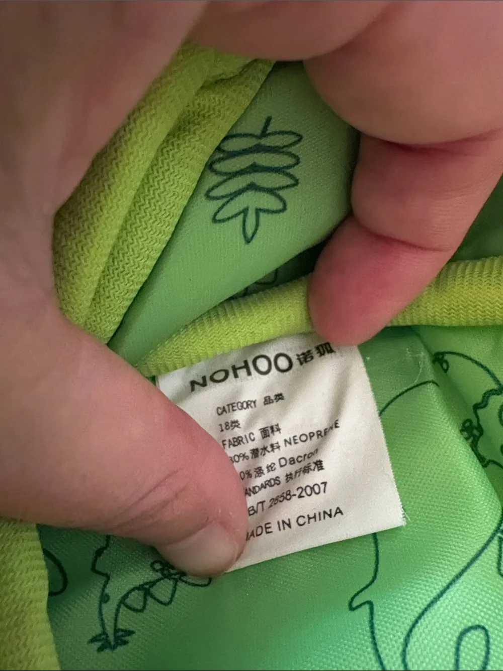 Nohoo Neon Green Kids Backpack